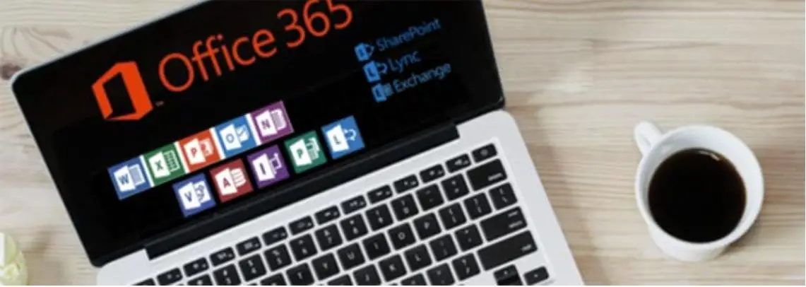 Forretningsmand udnytter forretningsmuligheder med Office 365 på laptop