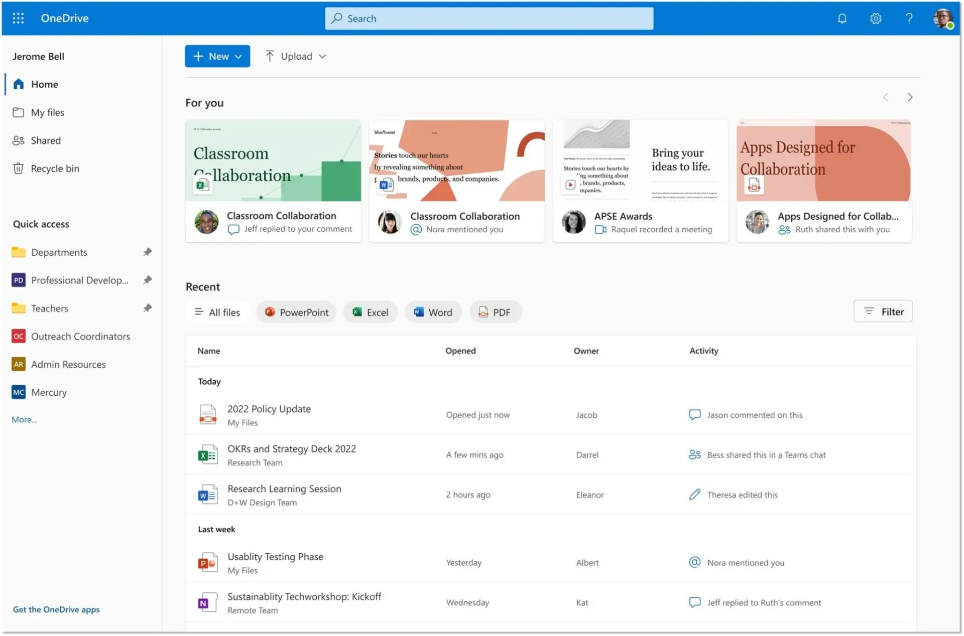 OneDrive fildeling på tværs af enheder i Microsoft 365