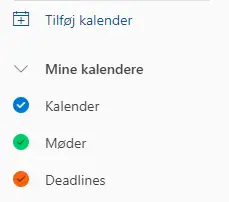 Microsoft Outlook 2023 kalender i den nye Windows-app