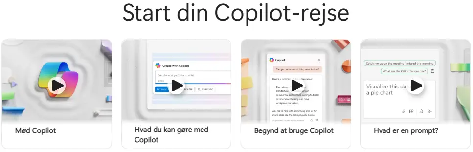 Start din Copilot-rejse og udvikle kunstige intelligente prompter med e-bog