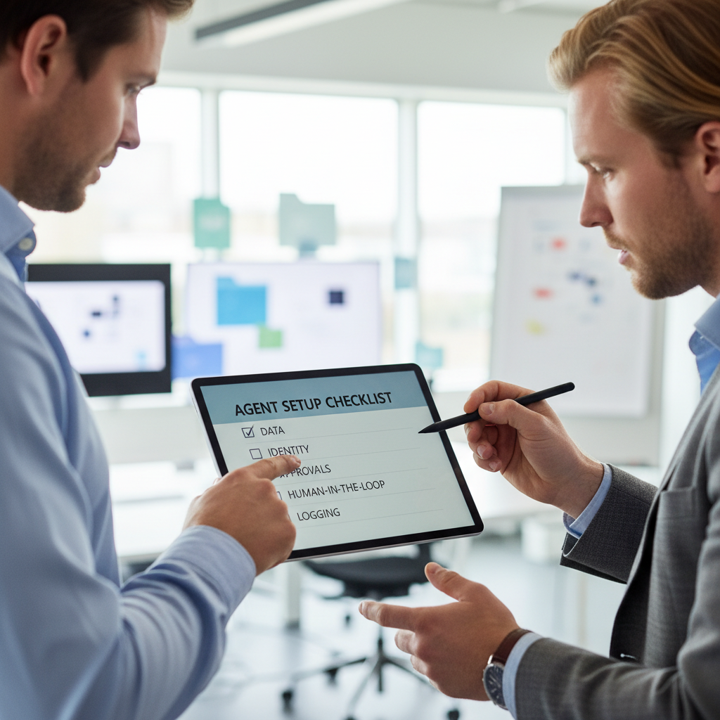 Tjekliste til opsætning af Microsoft Copilot Agents med data, identitet og godkendelser