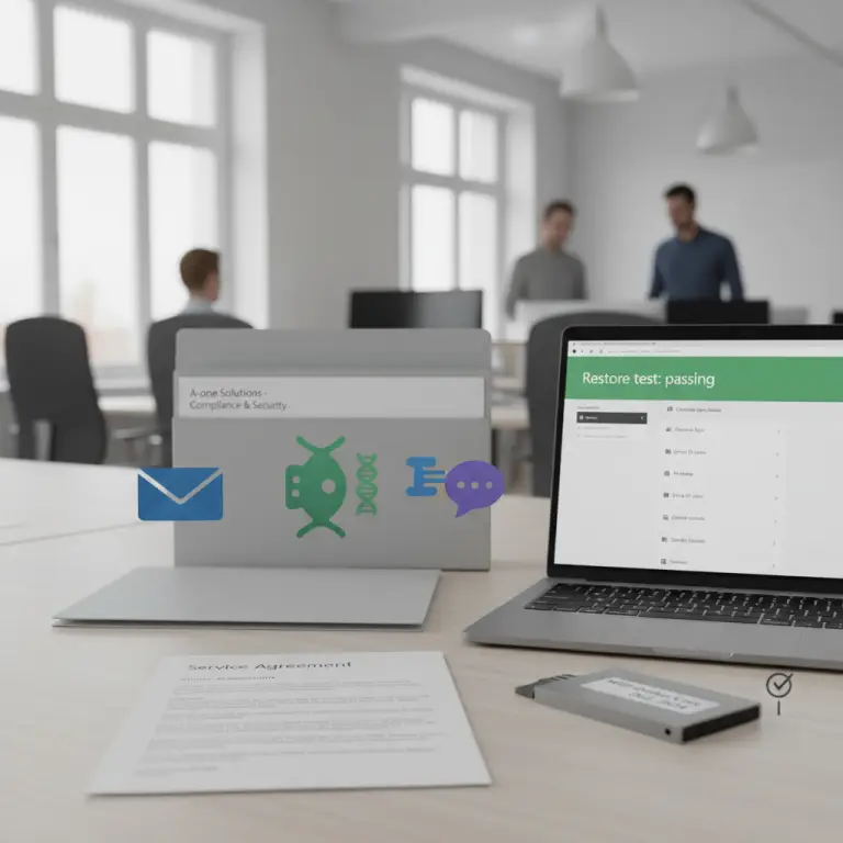 Microsoft 365 backup strategi og NIS2-overholdelse illustreret med datasikkerhed
