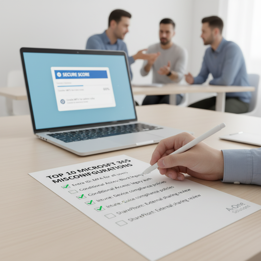 Tjekliste med de 10 typiske Microsoft 365 konfigurationsfejl