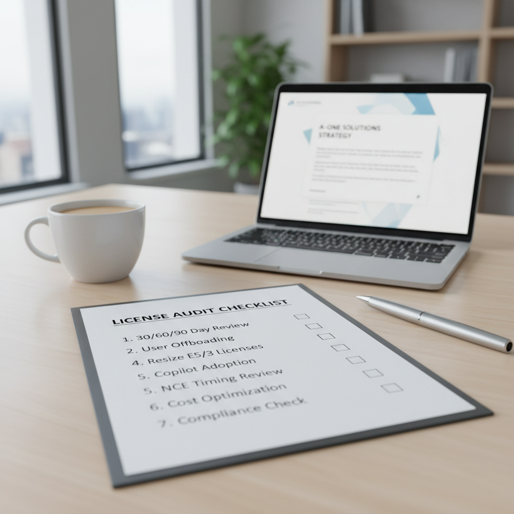 Tjekliste til Microsoft 365 licensaudit og oprydning