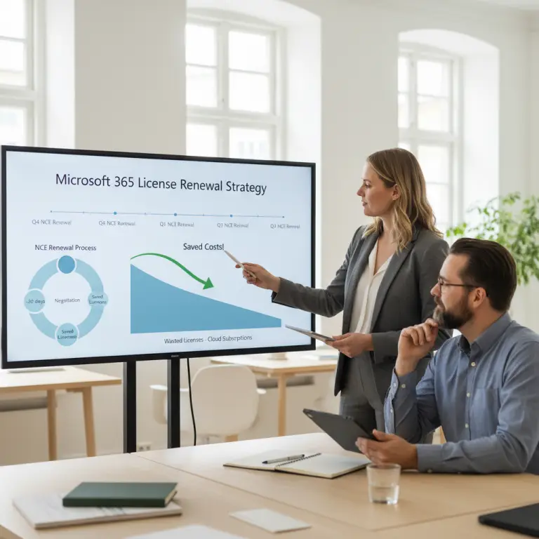 Microsoft 365 licensstyring dashboard med oversigt over inaktive zombie-licenser