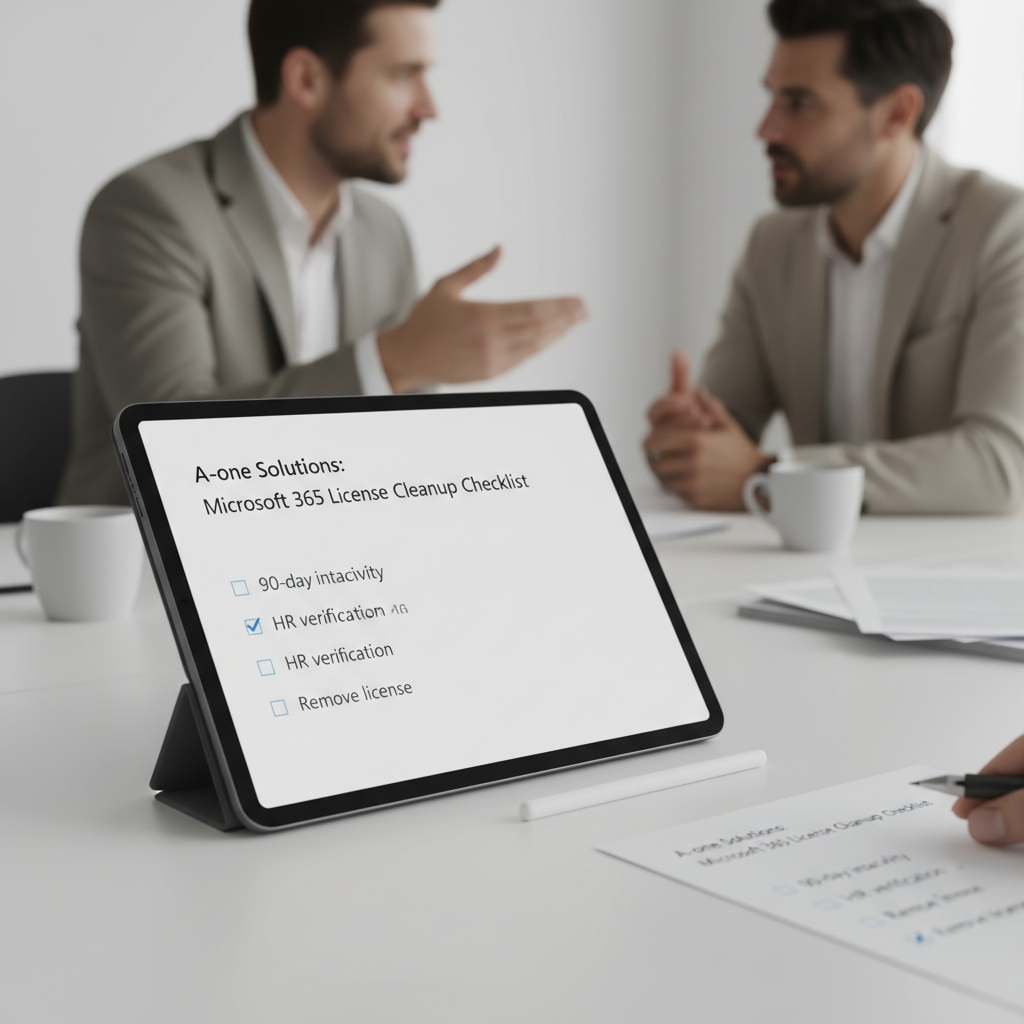 Eksempel på segmentering af Microsoft 365 licenser efter roller og afdelinger