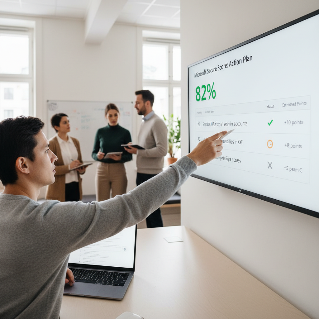 Secure Score som prioriteret backlog med konkrete sikkerhedstiltag