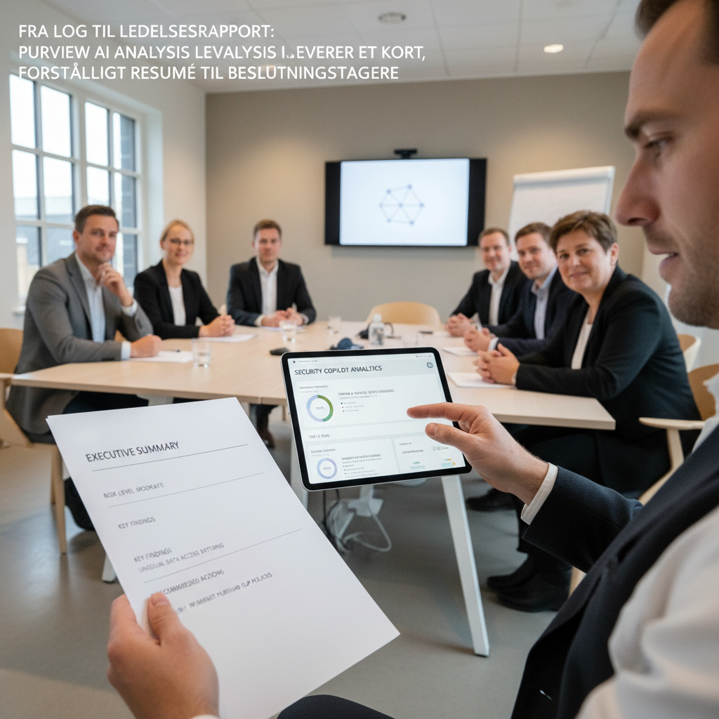 Microsoft Purview AI analysis: fra log til ledelsesrapport