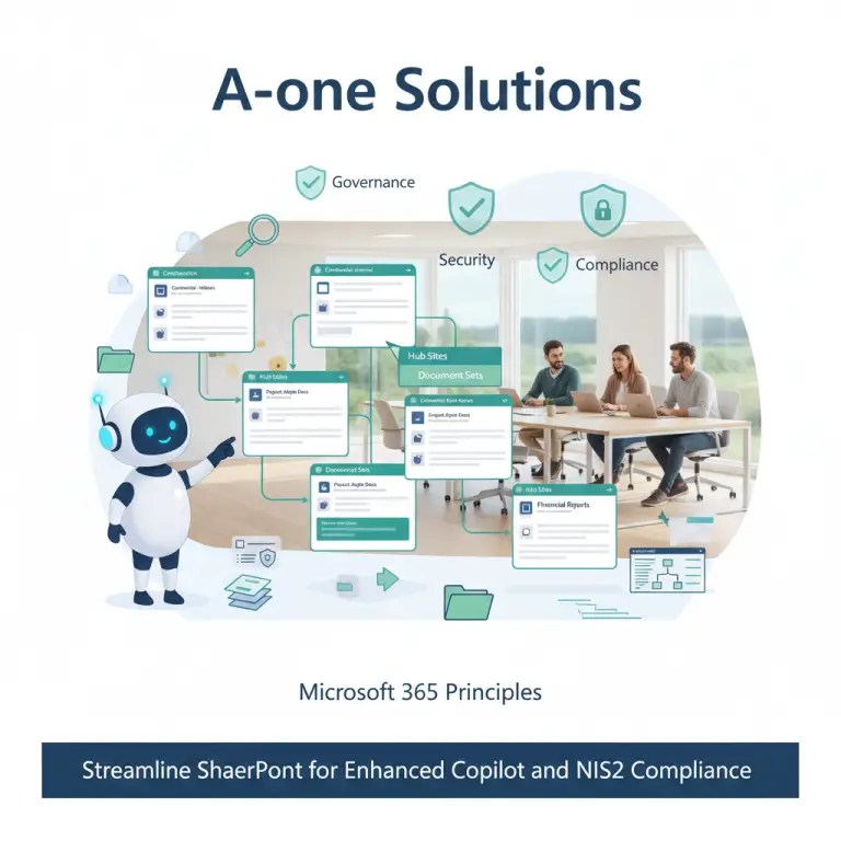 SharePoint struktur best practice med metadata og governance til Copilot og NIS2