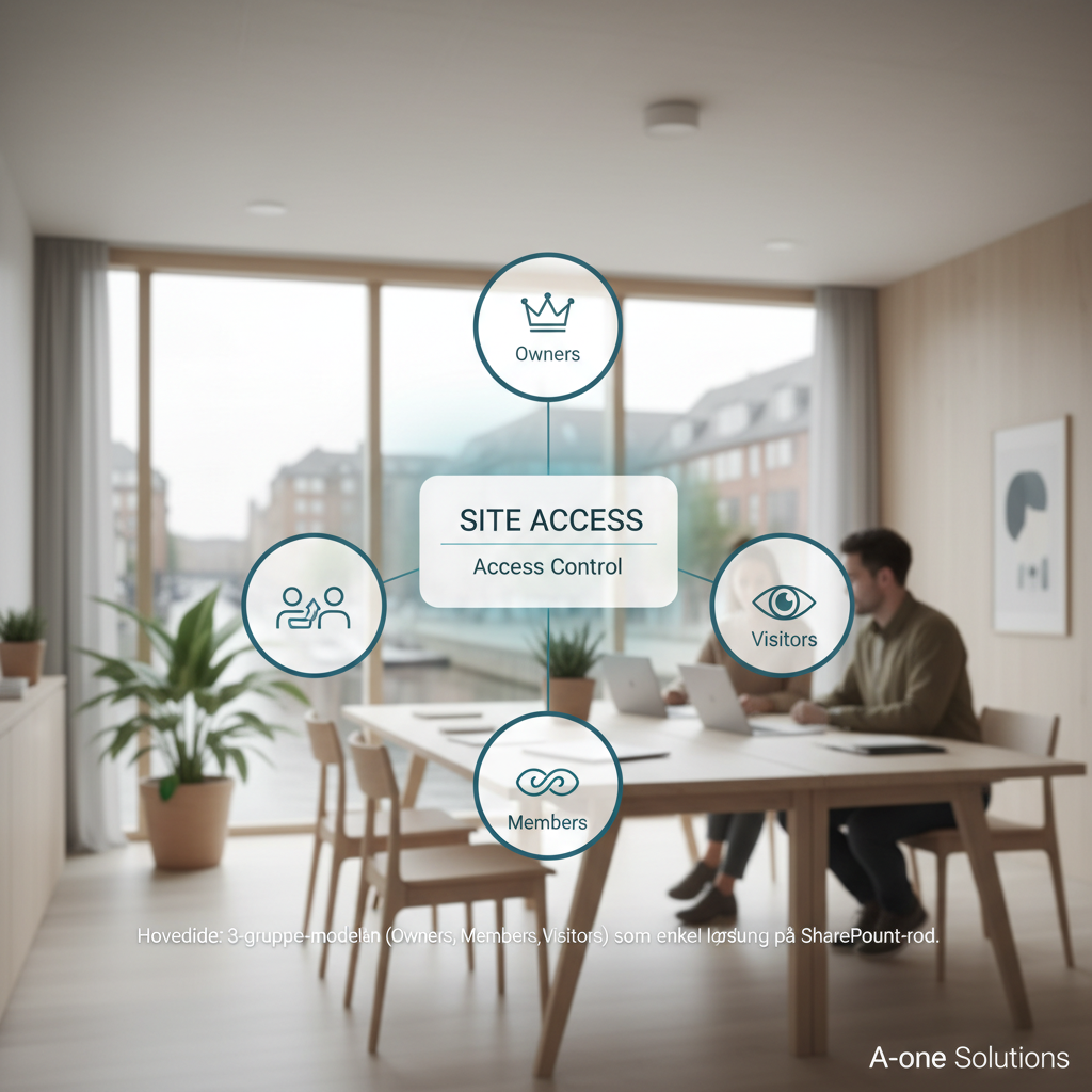 SharePoint rettigheder: En enkel model der stopper kaos