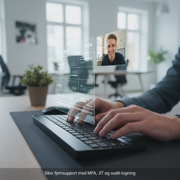 Remote IT support erhverv: hurtigere hjælp uden bagdøre