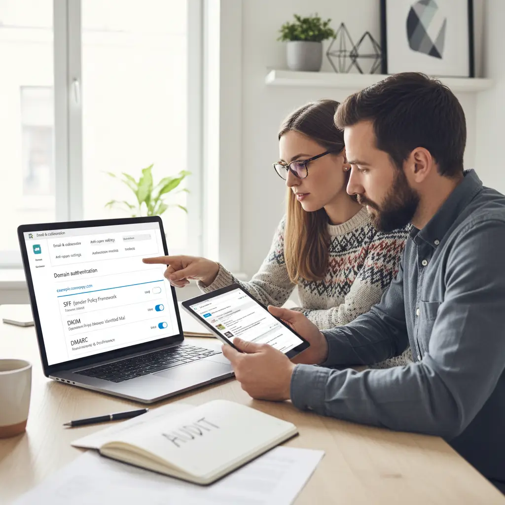 SPF DKIM og DMARC opsætning i Microsoft 365 for at stoppe spam