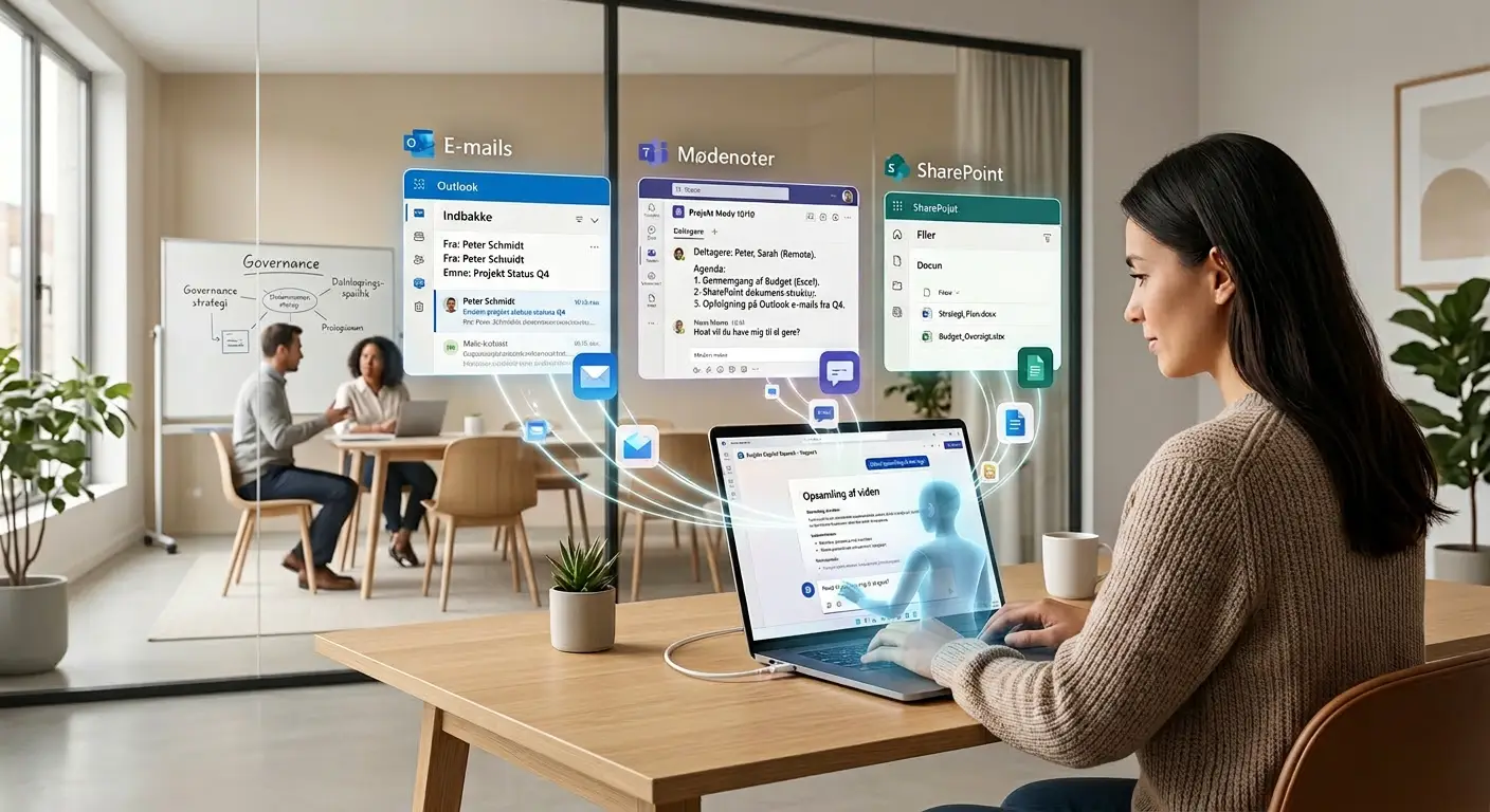 Copilot Cowork i Microsoft 365 som autonom agent der arbejder på tværs af Outlook, Teams og SharePoint