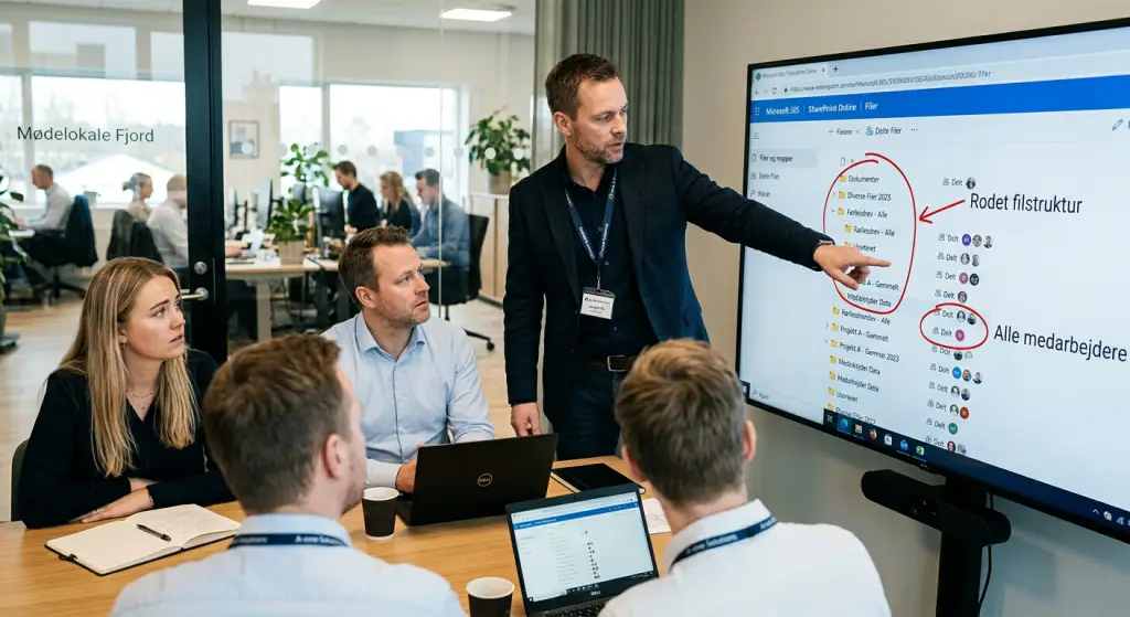 Ryddet filstruktur i Microsoft 365 som forberedelse til Copilot og AI sikkerhed i virksomheden