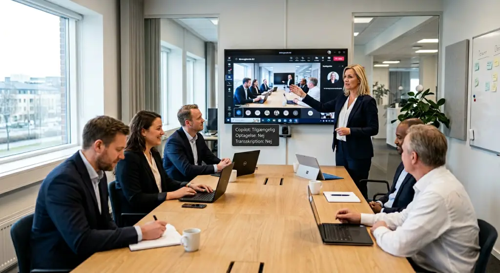 Copilot i Teams møder uden optagelse med fokus på privacy og GDPR