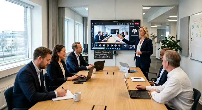 Copilot i Teams møder uden optagelse med fokus på privacy og GDPR