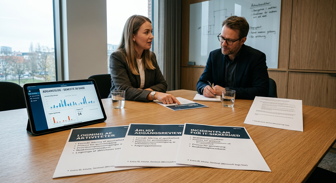 Dokumentation for leverandørkrav: logning, adgangsreview og incident plan