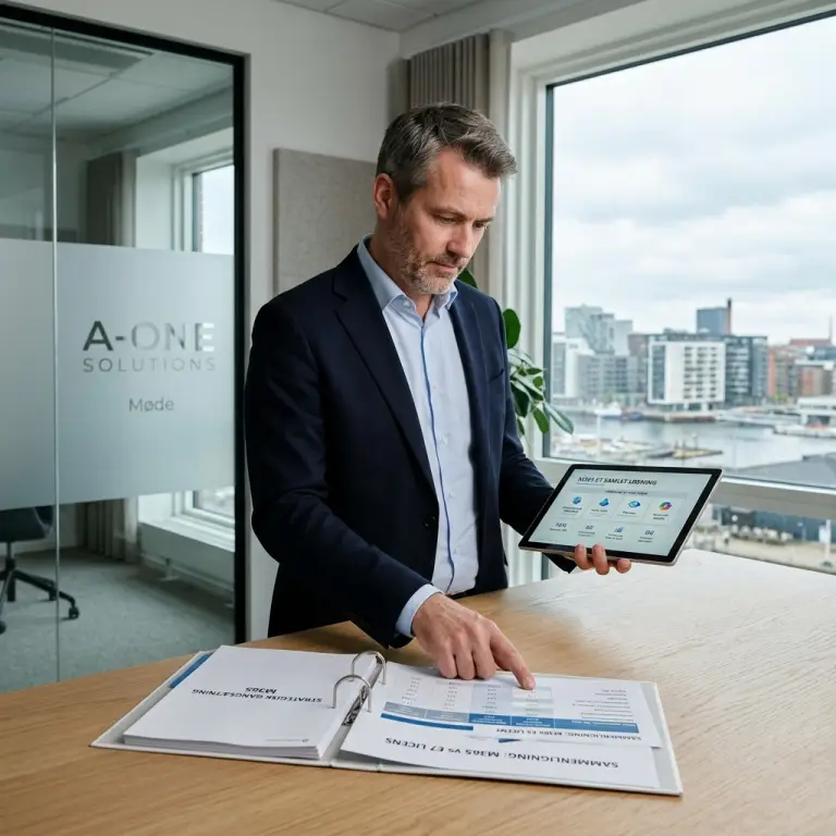 ROI-beregning og governance-model for Microsoft 365 E7 licens