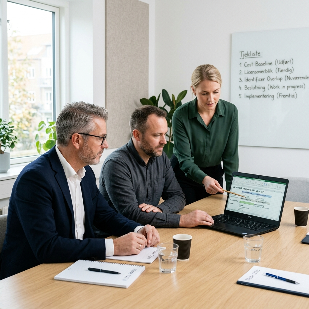 Illustration af Microsoft 365 E7 som samlet licens for E5, Copilot, Agent 365 og Entra Suite