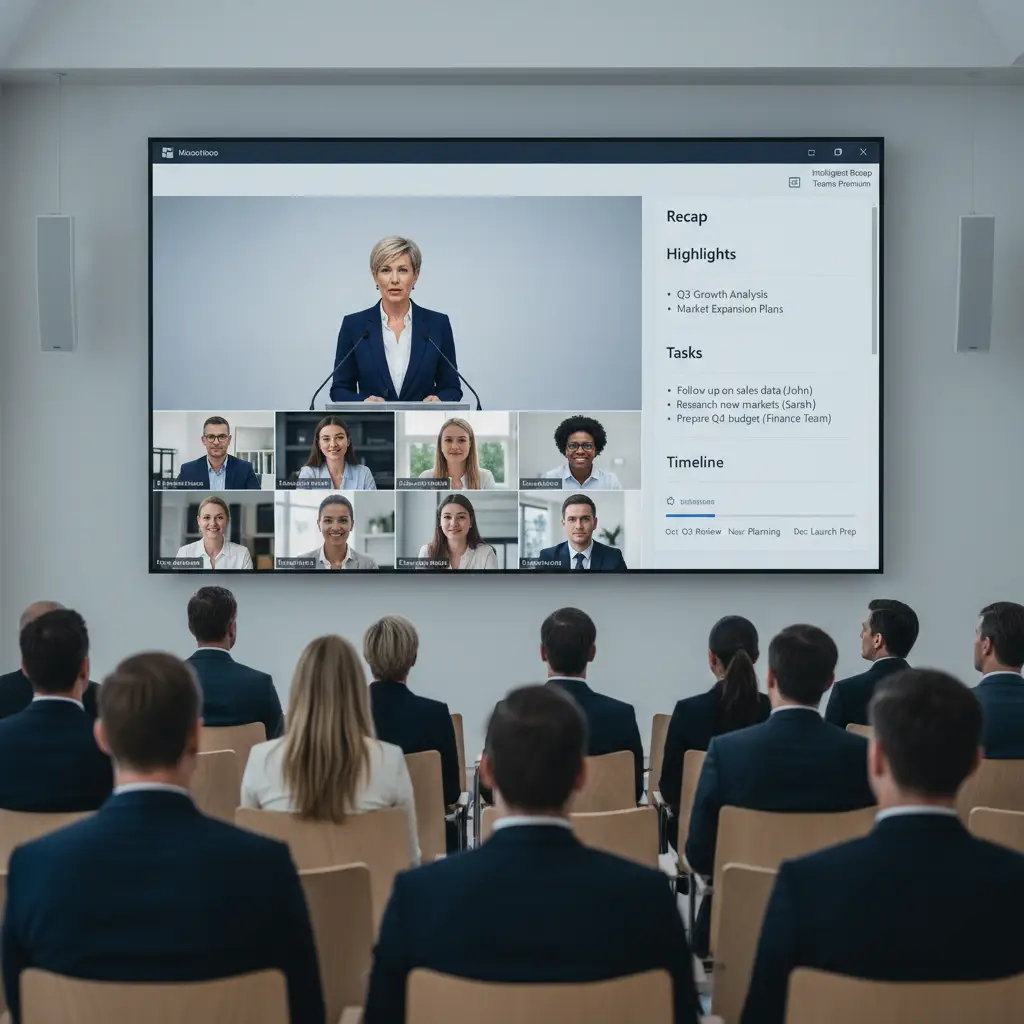 Town Hall i Teams med automatisk recap, opgaver og tidslinje