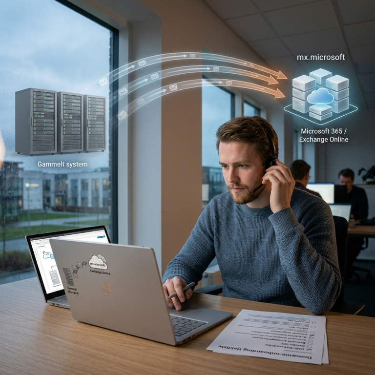 Undgå mail-nedetid: MX-ændring i Exchange Online