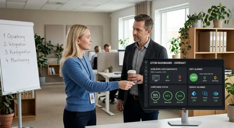 Microsoft UTCM dashboard der hjælper med at stop configuration drift i M365