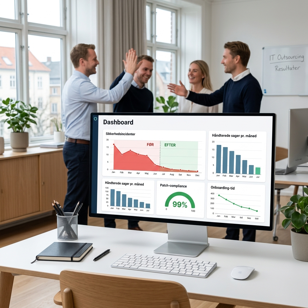 Måling af KPI’er for IT-drift og sikkerhed i outsourcing aftale