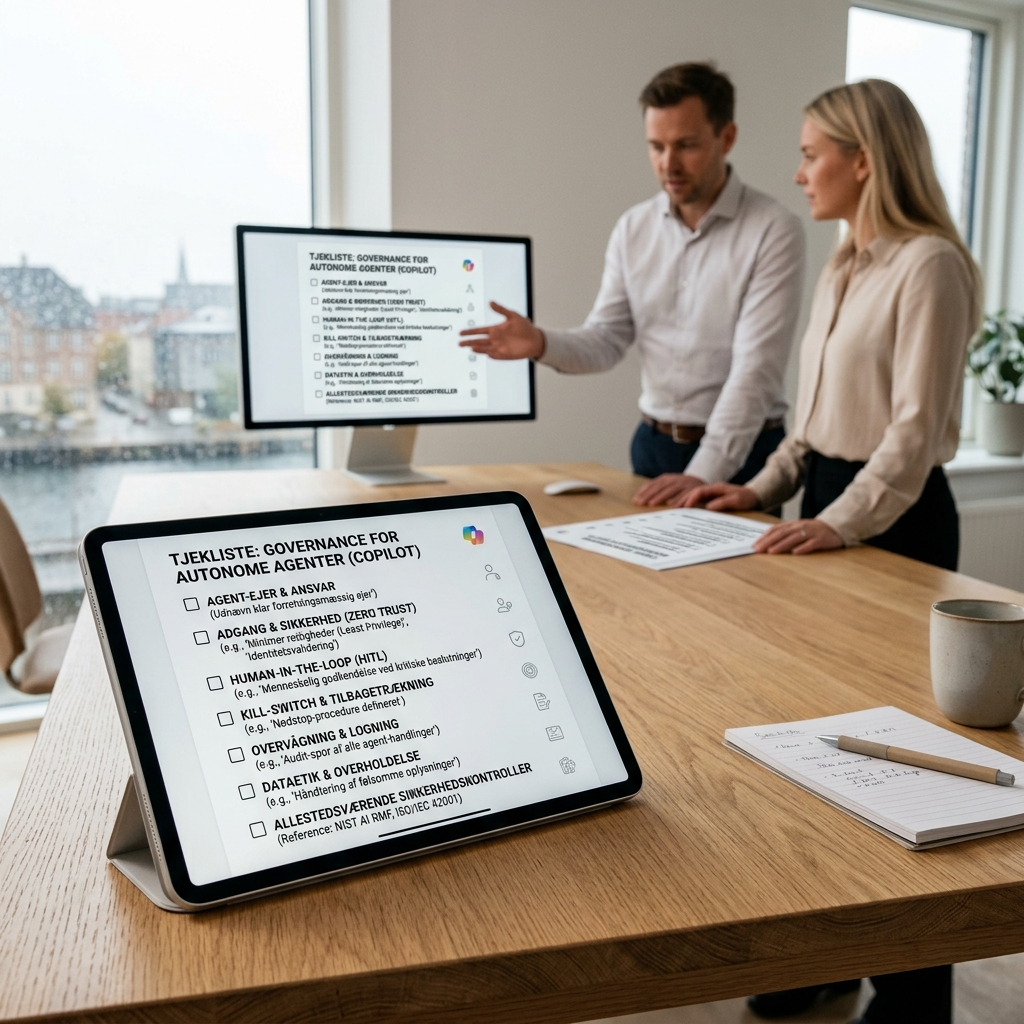 Governance-tjekliste for autonome AI-agenter i Microsoft 365