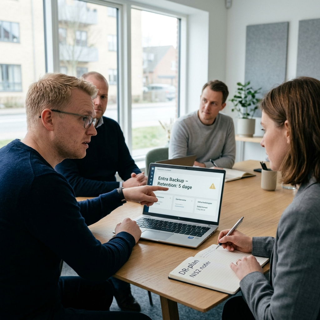 Entra ID backup: 5 dage er ikke nok til NIS2