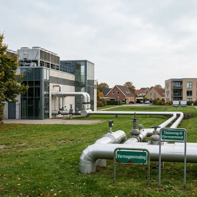 Grøn IT infrastruktur med servere i datacenter og varmegenvinding til Scope 3