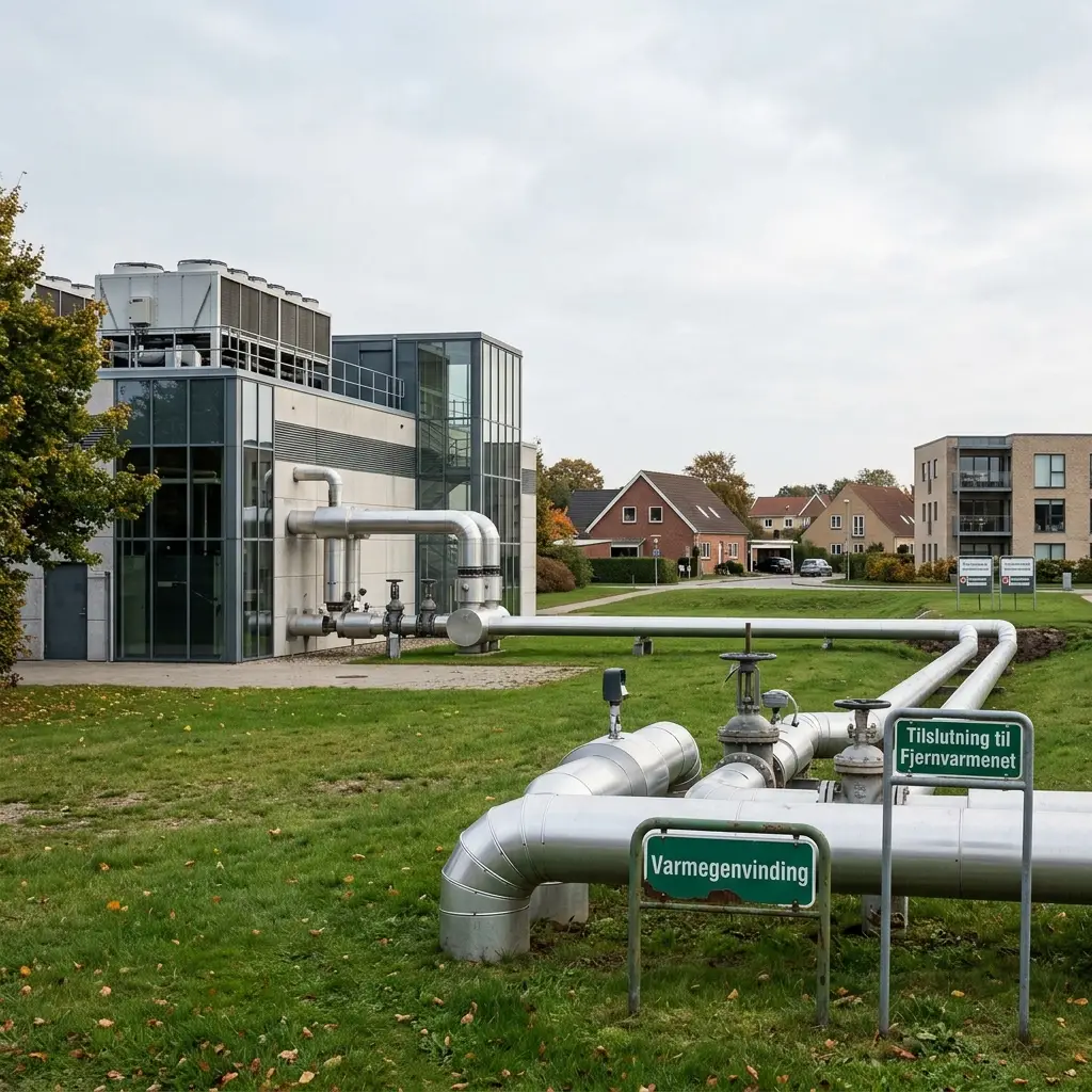 Grøn IT infrastruktur med servere i datacenter og varmegenvinding til Scope 3