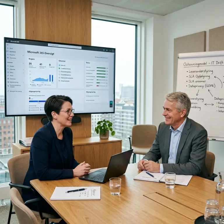 IT outsourcing Microsoft 365 giver kontrol over drift og sikkerhed