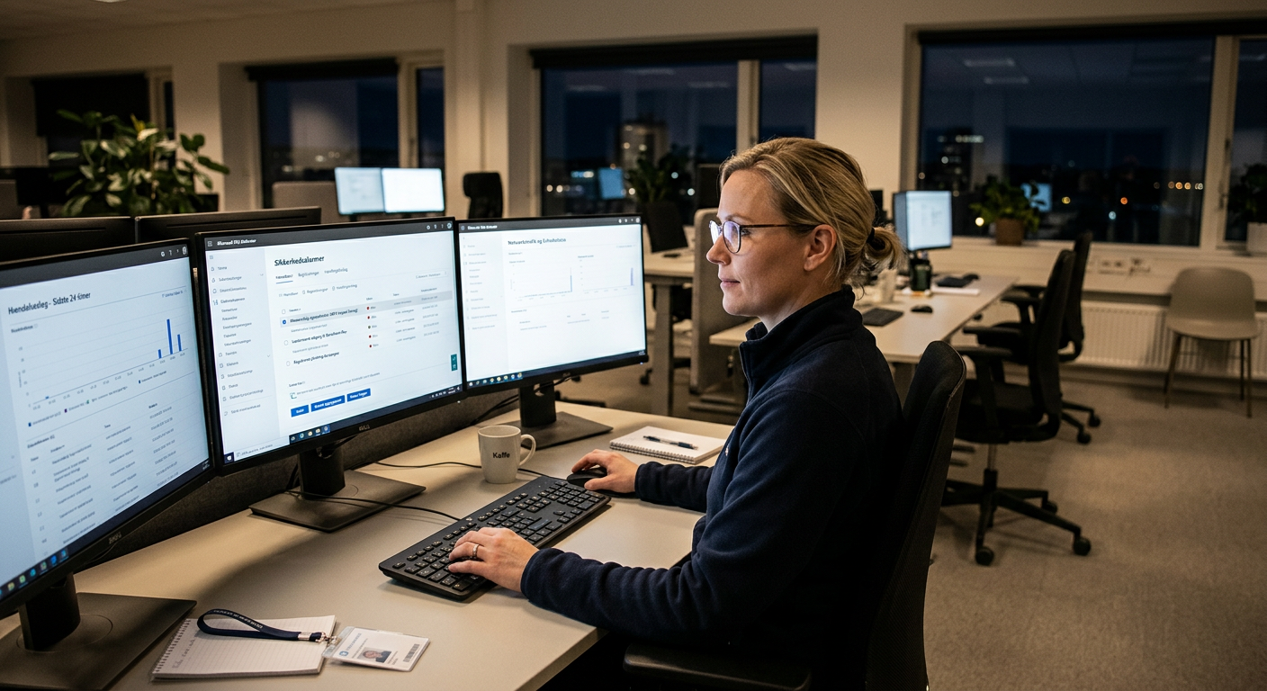Graf der viser stigningen af cyberangreb i weekender mod danske virksomheder