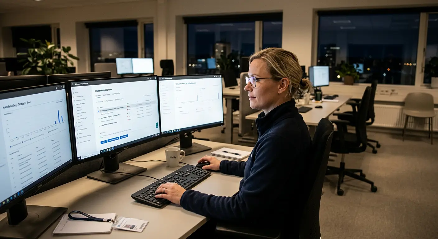 Graf der viser stigningen af cyberangreb i weekender mod danske virksomheder