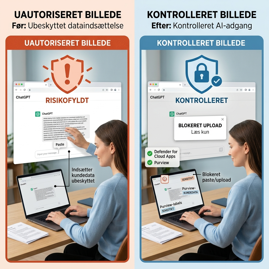 Sammenligning af forbud vs kontrolleret AI-adgang i virksomheder