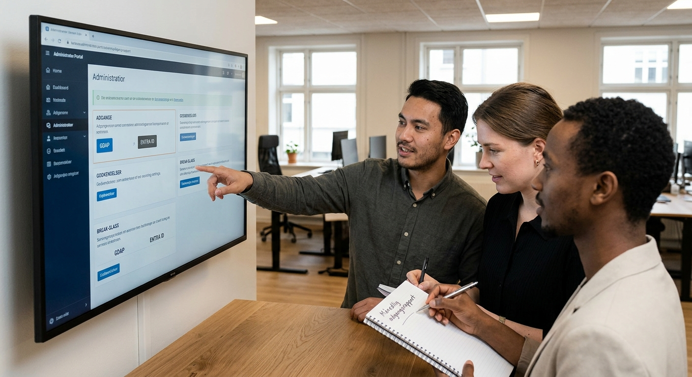Team gennemgår adgangsroller og GDAP for at reducere risiko ved IT leverandørskift