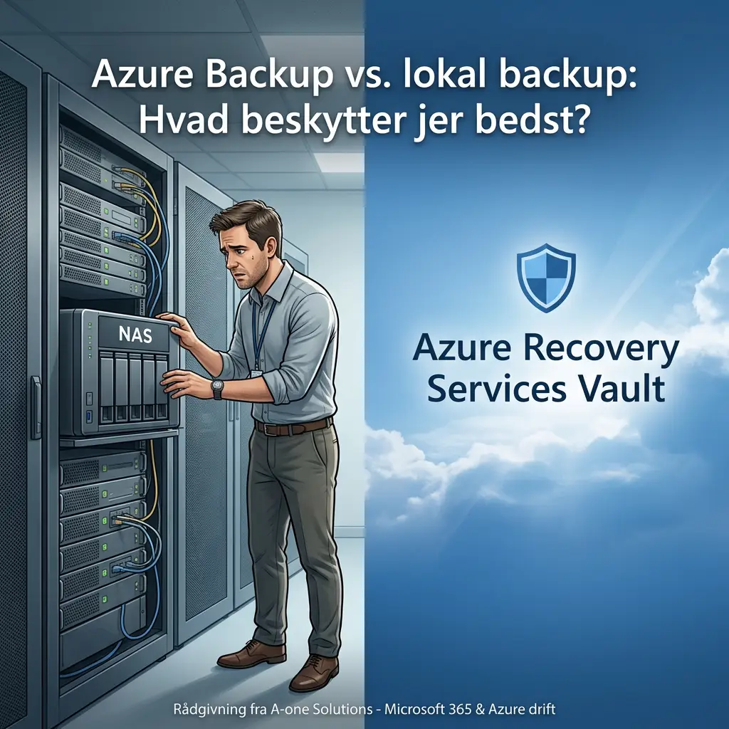 Sammenligning af Azure Backup og lokal NAS-løsning til virksomheder