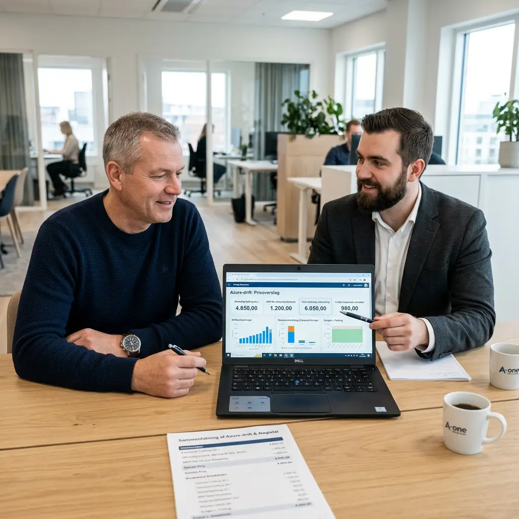 Azure drift priser til danske SMV'er fra A-one Solutions