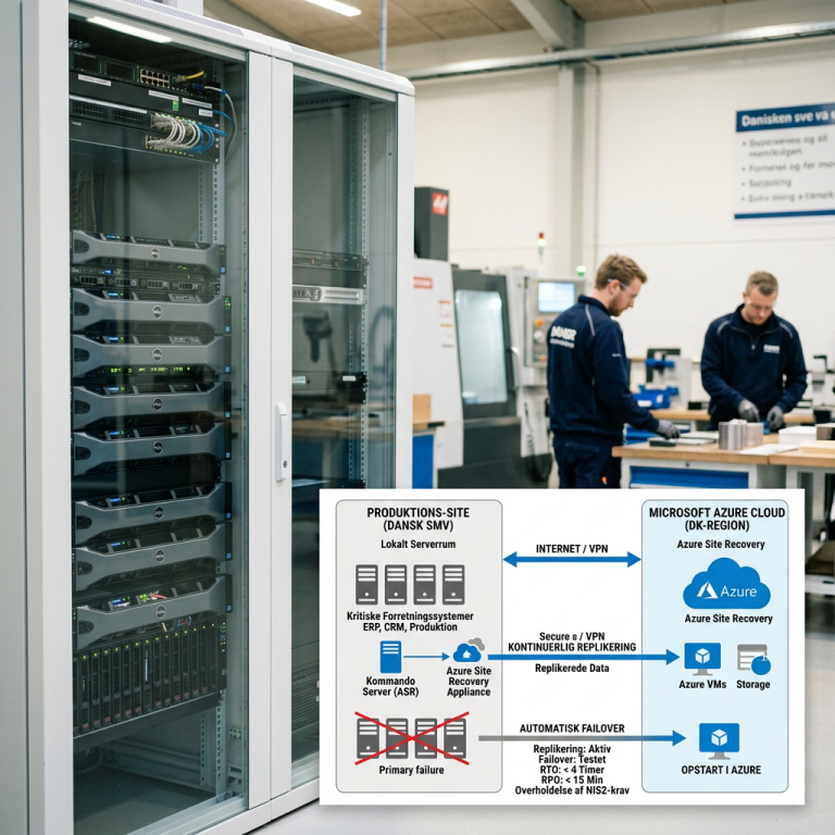 Azure Site Recovery failover setup til NIS2-compliant driftssikkerhed