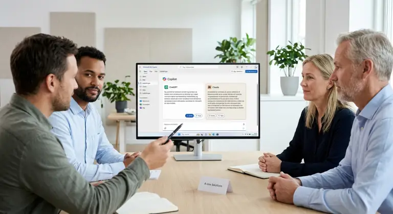 Microsoft 365 Copilot multimodel samarbejde med ChatGPT og Claude AI