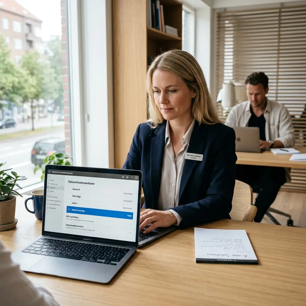 Oversigt over Microsoft Purview Sensitivity Labels i administrationscenter
