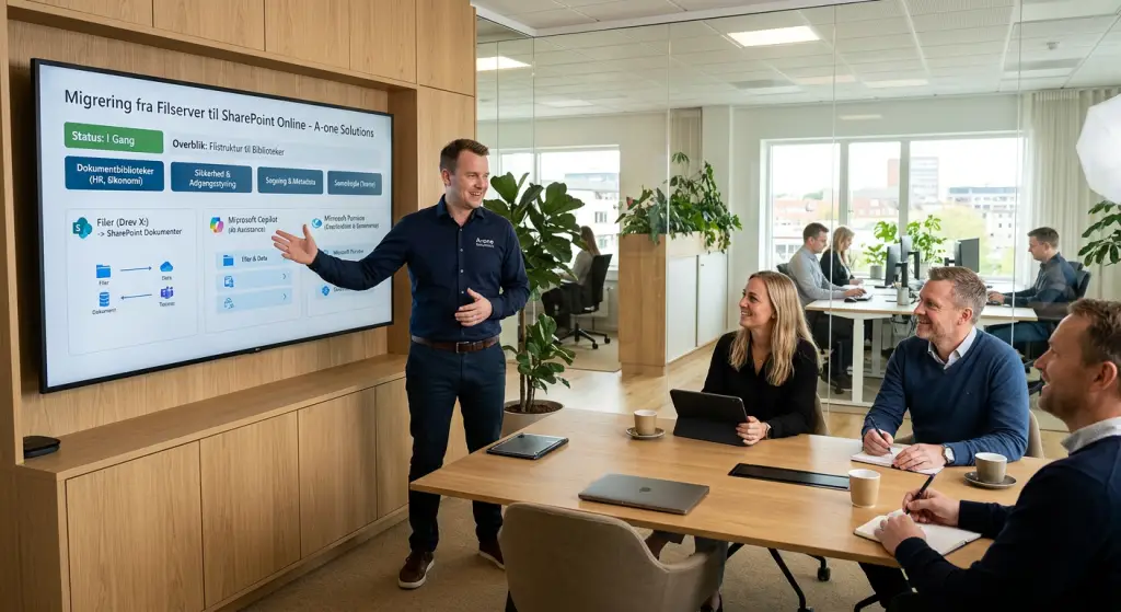 Migrering fra filserver til SharePoint sikker overgang med A-one Solutions