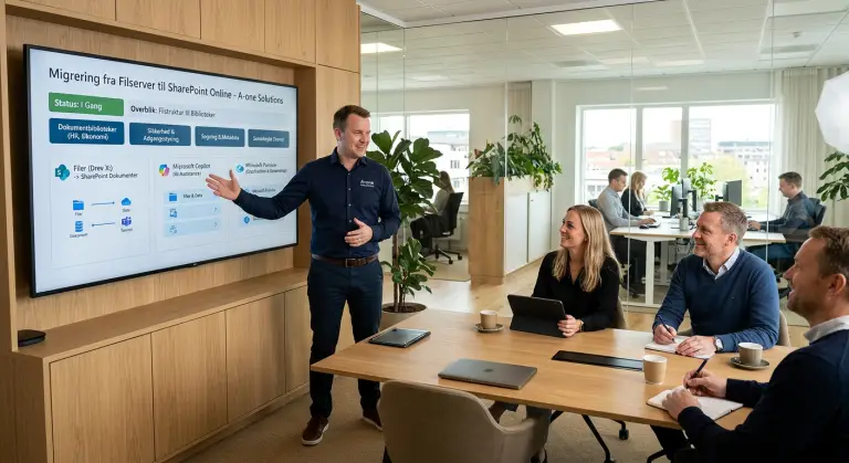 Migrering fra filserver til SharePoint sikker overgang med A-one Solutions