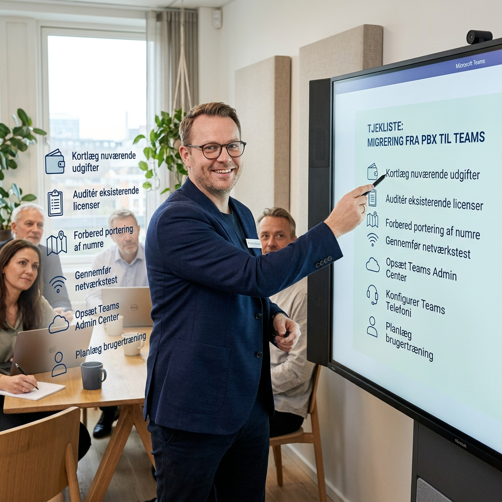Tjekliste til migrering fra PBX til Microsoft Teams telefoni