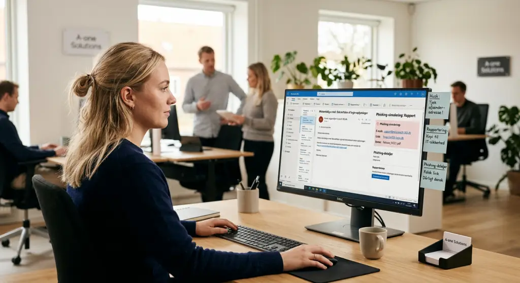 Phishing-træning af medarbejdere via Microsoft 365 simulering