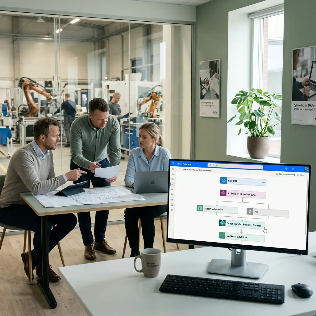 Power Automate og AI Builder til automatisk fakturabehandling i Microsoft 365