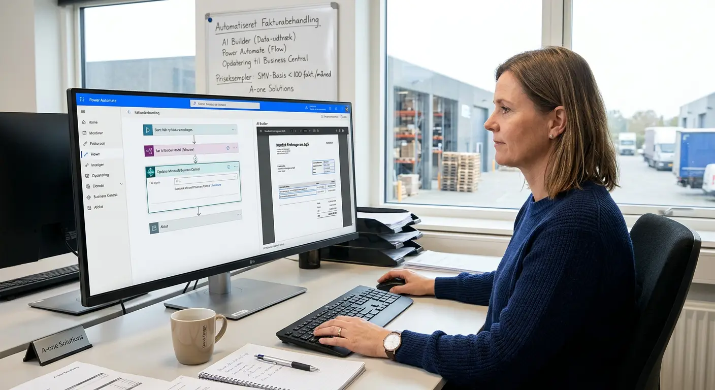 Oversigt over fem Power Automate AI-flows til produktion og engros med priseksempler