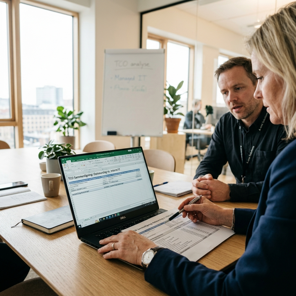Oversigt over skjulte omkostninger ved intern IT-afdeling i en dansk SMV