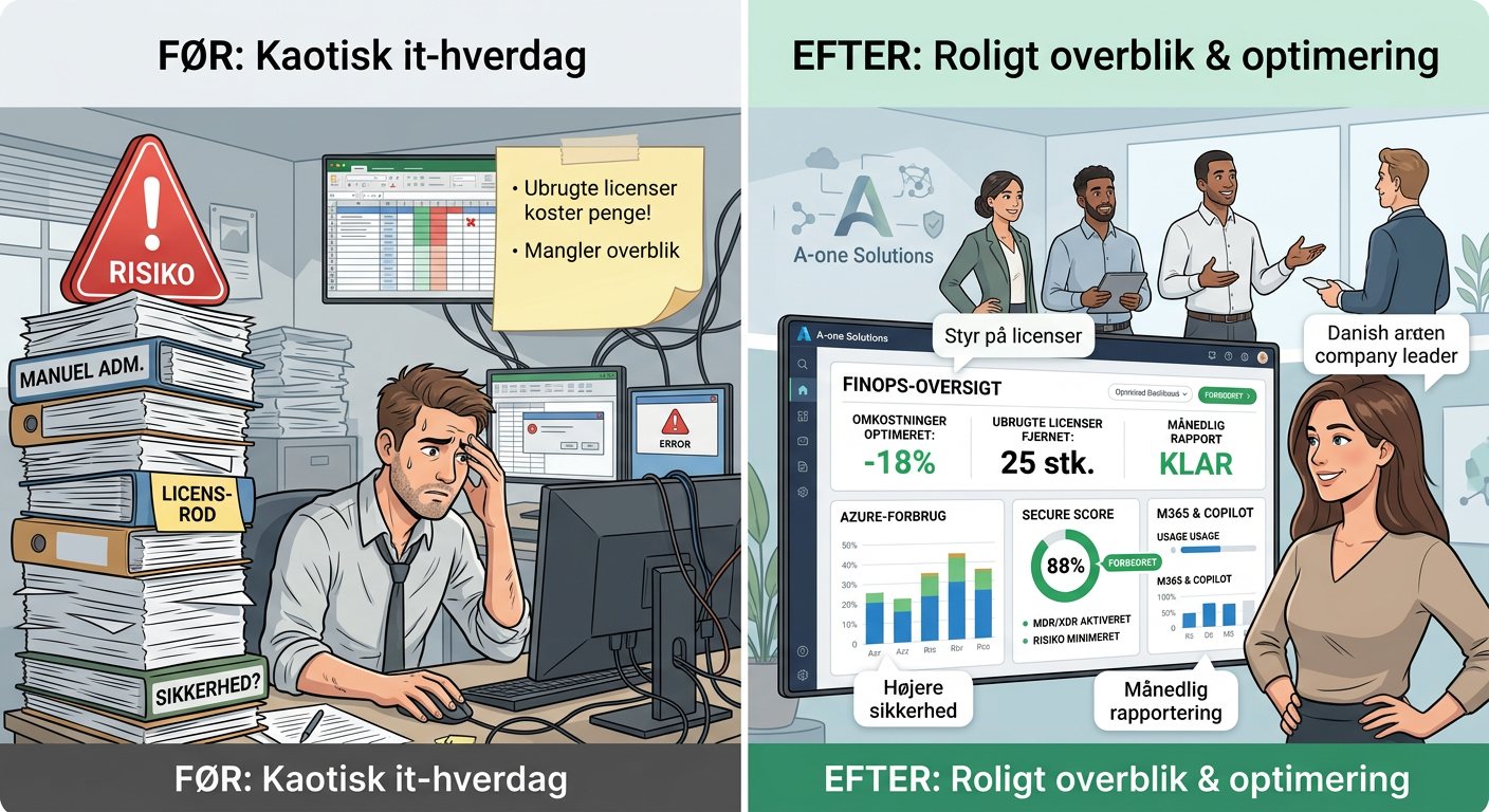 Sammenligning af reaktiv IT-support og proaktiv managed service