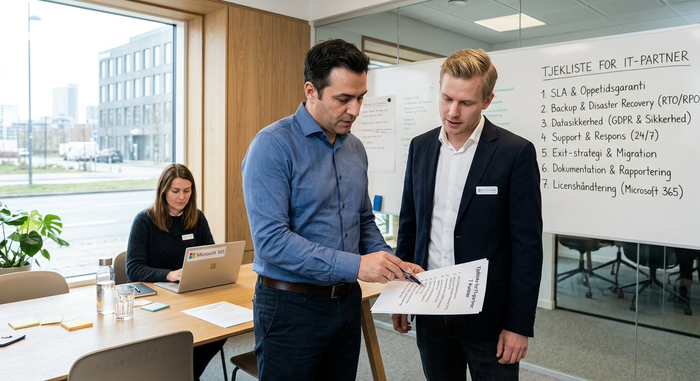 Tjekliste med syv punkter til evaluering af IT-leverandør